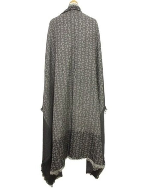 Celine Silk Triomphe & Macadam Monogram Scarf Grey-Brown Celine Jacquard Shawl Large Cashmere Silk Gray Logo Macadam Scarf